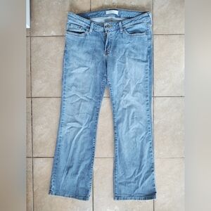 LEVI'S 545 JEANS Womens 10 S/C Low Boot Cut Blue Denim Medium Wash Short/Corto